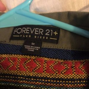 Army green utility coat, with pretty detailing.